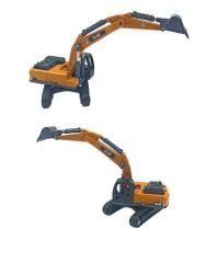 Metal Kepçe Dozer ve Forklift Set 3lü GWL Oyuncak İş Makinaları Seti