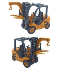 Metal Kepçe Dozer ve Forklift Set 3lü GWL Oyuncak İş Makinaları Seti