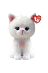 TY Beanie Boos Amelia Beyaz Kedi 15 cm Peluş Oyuncak | Orijinal TY Pelüş Kedi | Yumuşak & Sevimli Hediye