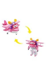 Harika Kanatlar Dönüşen Ellie 12 cm | Orijinal Super Wings Transforming Figür | Uçaktan Robota Dönüşen Oyuncak
