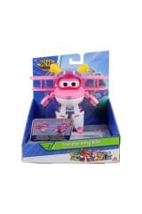 Harika Kanatlar Dönüşen Ellie 12 cm | Orijinal Super Wings Transforming Figür | Uçaktan Robota Dönüşen Oyuncak