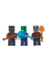 Hayal Gücünüzü Minecraft Evrenine Taşıyan Lego Uyumlu 12 Karakterli 24 Parça Minecraft Figür Seti