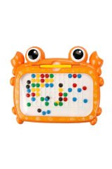 Sevimli Yengeç Manyetik Çizim Tahtası – 50 Boncuklu Manyetik Kalemli Çocuk Eğitim Oyuncağı