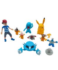 Oyuncak Pokemon Go Figürleri 11 Parça Pikachu Karakterleri Seti