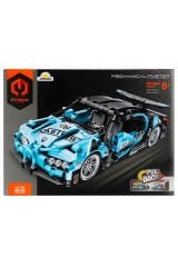 Çek Bırak Mavi Süper Araba 422 Parça – Montajlı Yarış Arabası, Koleksiyon ve Oyun Seti