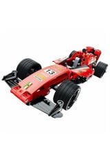 Çek Bırak Kırmızı Yarış Arabası Yapı Seti 150 Parça – Montajlı Araba Oyuncak Seti