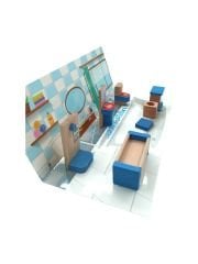 Minik Eller Büyük Keyif! Ahşap Minyatür Oyuncak Banyo Seti