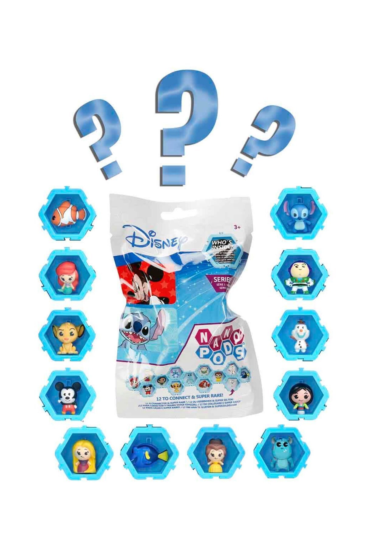 Disney Pixar Nano Pods Sürpriz Figür Paketi S1 – Koleksiyonluk Lisanslı Oyuncak