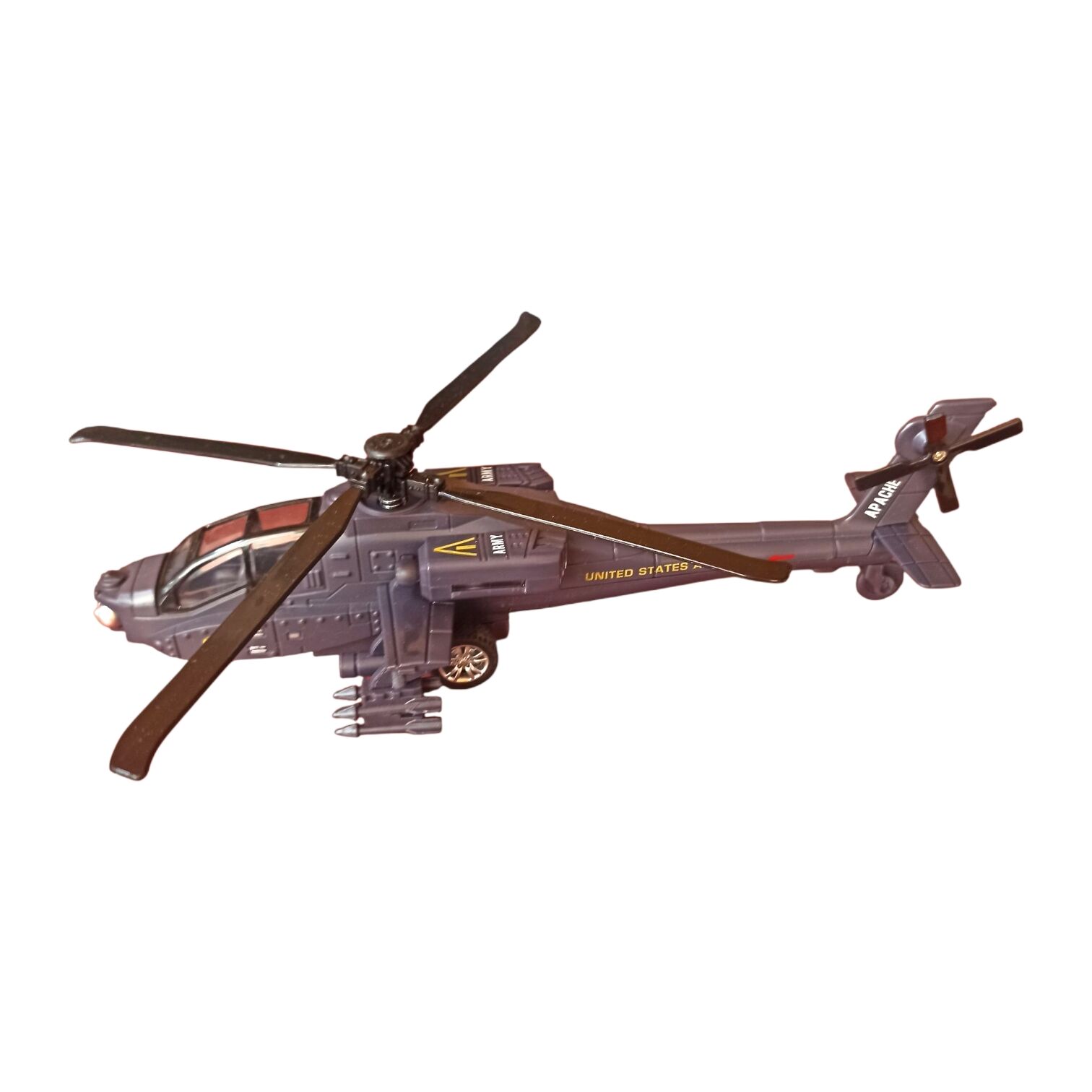 Metal Işıklı ve Sesli Dev Savaş Helikopteri (26 cm) - Gerçekçi Uçuş Deneyimi!