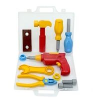 Küçük Tamirciler İçin Eğitici Oyuncak Tamir Seti | Baretli ve Alet Çantalı Çocuk Mühendislik Seti