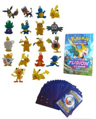 Pokemon Pikachu Oyuncak Pokemon Go Karakteri 18 Figür Ve 24 Kart Hediyeli