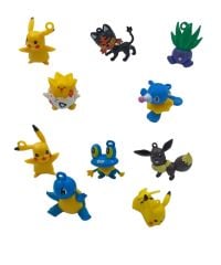 Pokemon Pikachu Oyuncak Pokemon Go Karakteri 18 Figür Ve 24 Kart Hediyeli