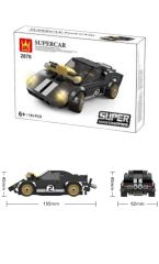 Spor Araba Lego 193 Parça Işıkları Yanan Spor Araba Lego Seti Siyah