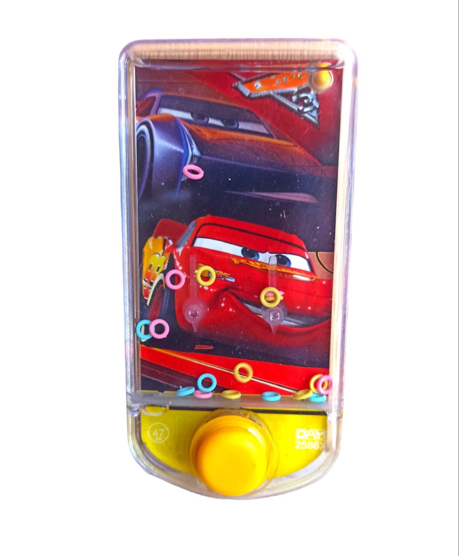 Oyuncak Şimşek Mcquen Temalı Suda Halka Geçirme Oyunu Su Atarisi Cars Temalı 14x7cm.