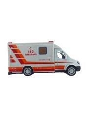 Mini Oyuncak Metal Ambulans ile Heyecanlı Kurtarma Operasyonları! 10cm.