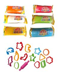Art Craft Kalıplarıyla Birlikte Oyun Hamuru 6 Renk 6x100gr. Oyun Hamuru Seti