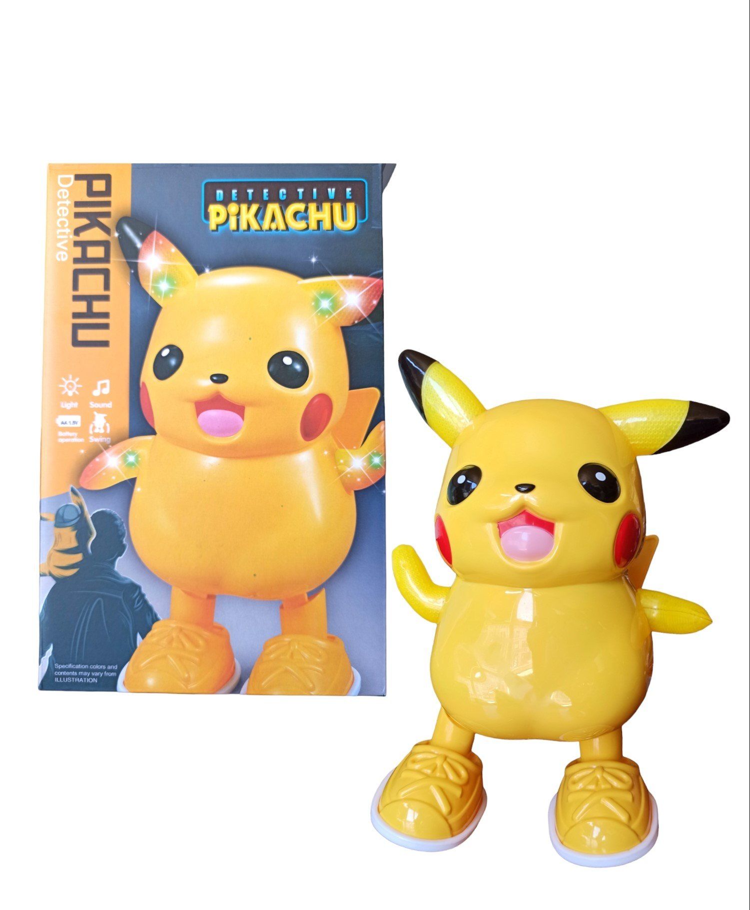 Dans Eden Müzikli Işıklı Pokemon Figürü Oyuncak Pikachu Karakteri 22cm.