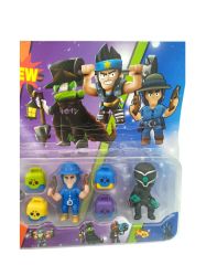 Brawl Stars 6 Karakterli Toplam 16 Parça Brawl Star Figürleri Seti Yeni