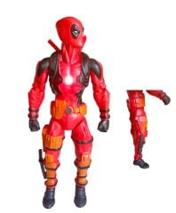 Deadpool Figürü Ayakları ve Kolları Hareketli Işıklı Sesli 25cm. Oyuncak Deadpool Figürü