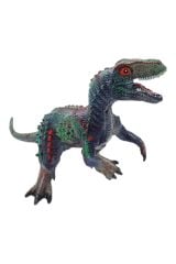 Büyüleyici Dinozor Dünyası: Yumuşak Plastik Büyük Boy 47cm. Sesli Velociraptor Oyuncak Dinozor