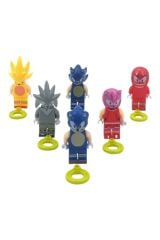 Sonic Hayranlarına Özel: Lego Uyumlu 6lı Figür Seti 5cm.