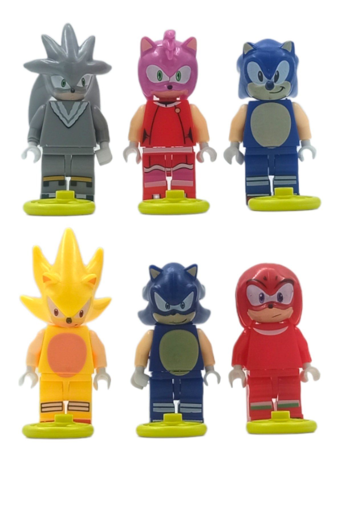 Sonic Hayranlarına Özel: Lego Uyumlu 6lı Figür Seti 5cm.