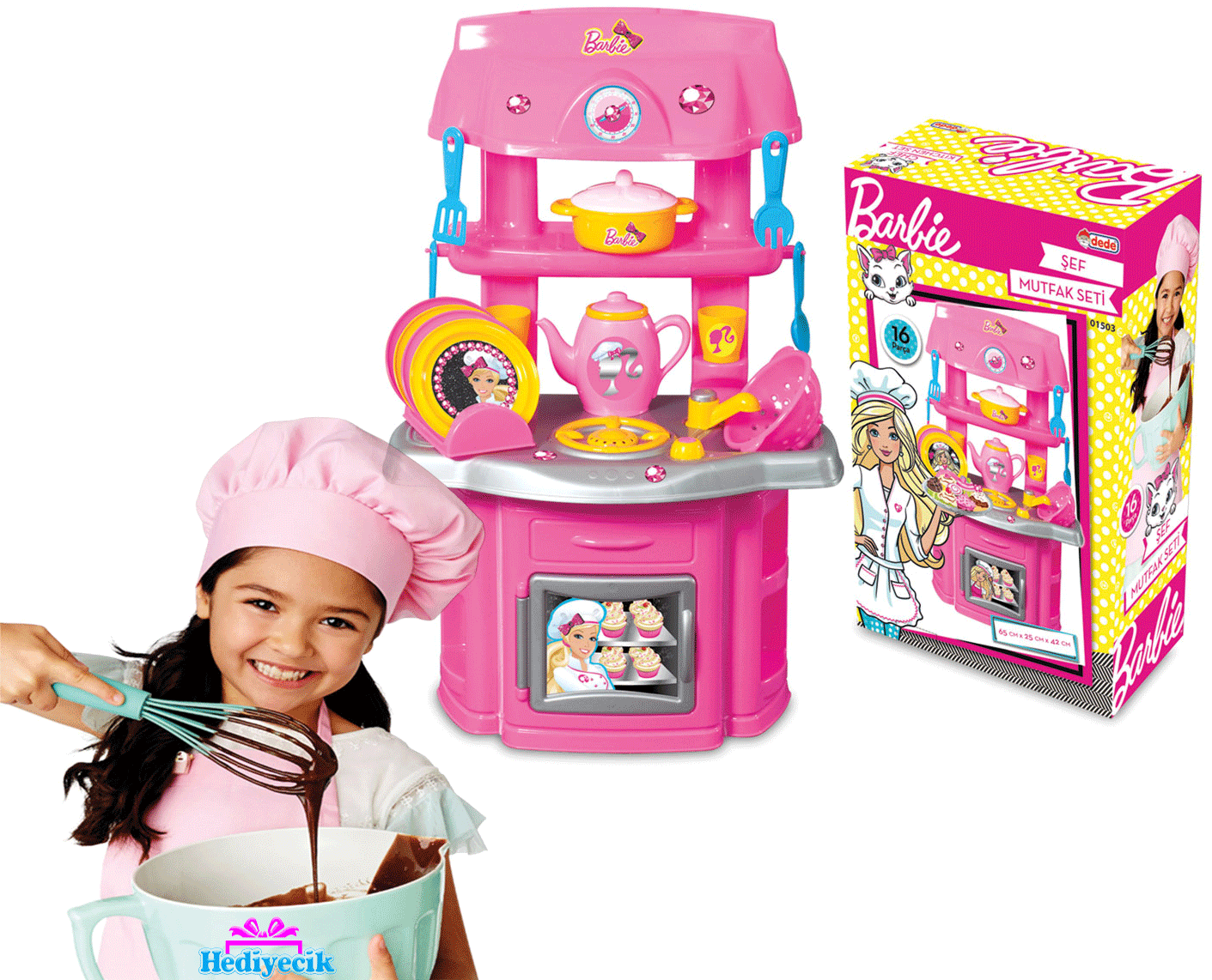 Barbie ile 16 Parçalı Mutfak Seti: Minik Şefler Yetiştiriyoruz!