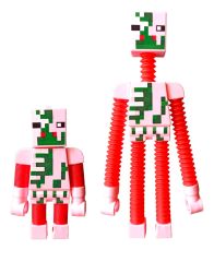 Minecraft Figürleri 4 Karakter Ayakları Kolları Uzayabilen Işıklı Minecraft Karakterleri