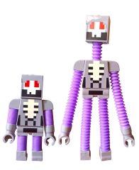 Minecraft Figürleri 4 Karakter Ayakları Kolları Uzayabilen Işıklı Minecraft Karakterleri