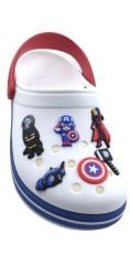 Güçlü Adımlar, Efsanevi Kahramanlar: Avengers Temalı 6lı Terlik Süsleriyle Tarzınızı Gösterin