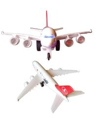Oyuncak Türk Hava Yolları Yolcu Uçağı Sesli Işıklı Metal THY Yolcu Uçağı 23cm.