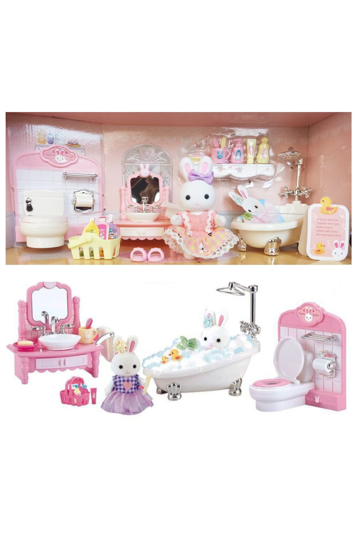 Eğlenceli ve Öğretici Banyo Deneyimi: Bay Dreamy Mini Tavşan Banyoda Oyun Seti