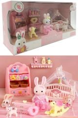 Oyun ve Öğrenme İçin Harika Bir Seçenek: Bay Dreamy Mini Tavşan Bebek Odası Oyuncak Seti