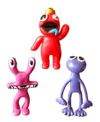 Rainbow Friends Aksiyon Figür Oyuncakları Rainbow Friends 3 Figür 3.Model