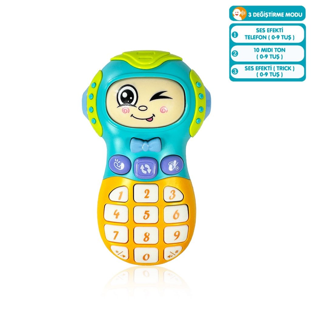 Bebeğinizin İlk Piyanosu! Işıklı ve Sesli Oyuncak Telefon