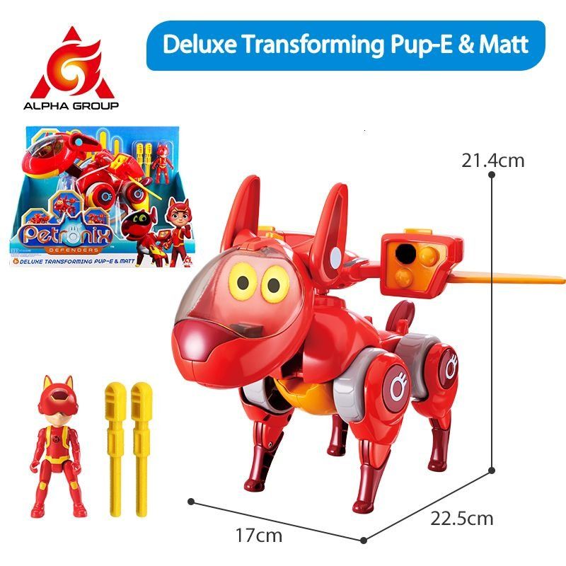 Petronix Defenders Deluxe Dönüştürücü Petronix Oyuncakları Pup-E  Ve Matt