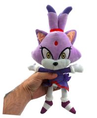 Sonic Hayranları İçin Özel 35cm. Boyunda Peluş Süper Sonic Blaze Figürü