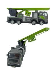 Oyuncak Metal İtfaiye Ev Eşya Kurtarma Vinç Sürtmeli Özellikli Vinç Kısmı 360 Derece Hareketli 17cm.
