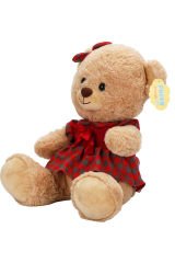 Kalpleri Fethedecek Sevimli Kıyafetli Peluş Ayı 32 cm