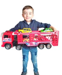 Oyuncak Araba Taşıyıcı Tır Mega Büyük Boy 4 Arabalı Araba Taşıyıcı Kamyon 72x25cm.