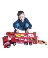 Oyuncak Araba Taşıyıcı Tır Mega Büyük Boy 4 Arabalı Araba Taşıyıcı Kamyon 72x25cm.