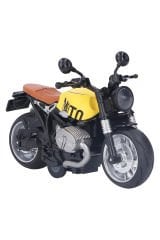 1:12 Çek Bırak Metal Motosiklet Gerçekçi Tasarım, Sesli ve Işıklı Macera!