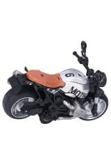 1:12 Çek Bırak Metal Motosiklet Gerçekçi Tasarım, Sesli ve Işıklı Macera!