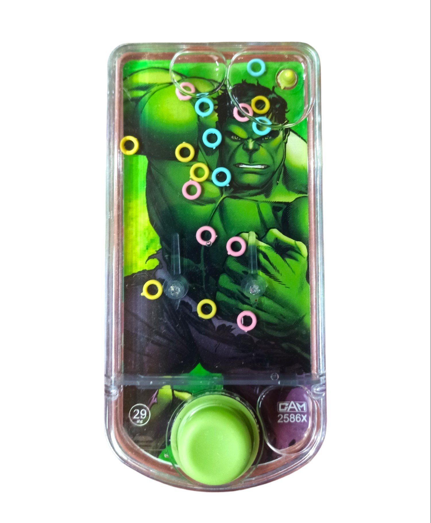 Oyuncak Hulk Suda Halka Geçirme Oyunu Su Atarisi Yeşil Dev Adam Hulk Temalı 14x7cm.