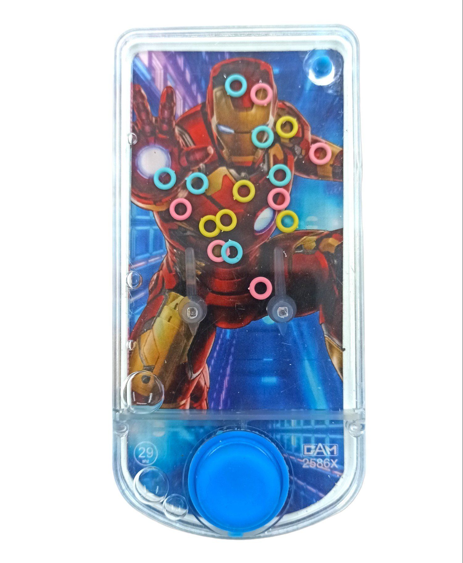 Oyuncak İronman Suda Halka Geçirme Oyunu Su Atarisi Demir Adam Ironman Temalı 14x7cm.