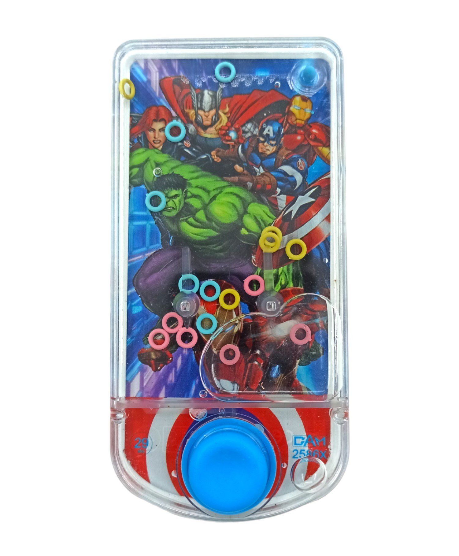 Oyuncak Avengers Temalı Halka Geçirme Oyunu Su Atarisi Yenilmezler Temalı 14x7cm.