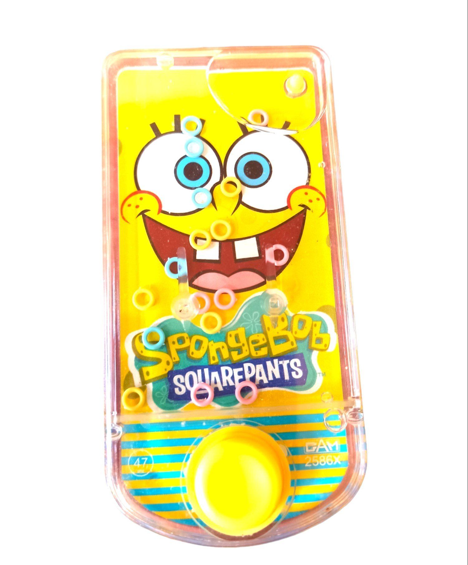 Oyuncak Sünger Bob Temalı Halka Geçirme Oyunu Su Atarisi Sünger Bob 14x7cm.