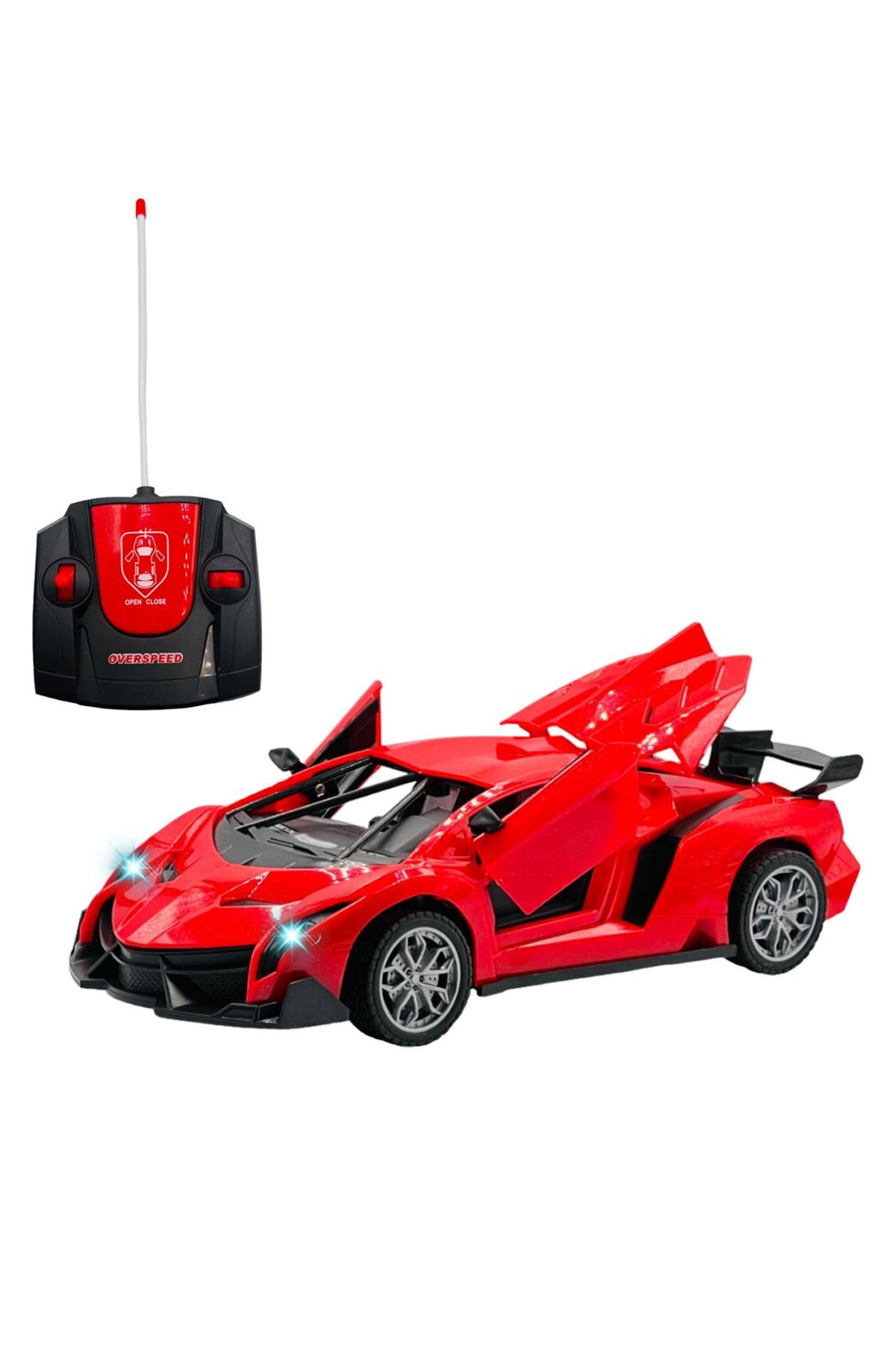 Uzaktan Kumandalı 24 cm Drift Spor Araba: Kapıları ve Bagajı Açılıyor!