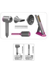 Sesli Işıklı 2'si 1 Arada Lüks Kuaför Oyun Seti ile Kendi Kuaför Salonlarını Kur!