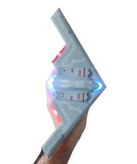 Oyuncak Metal Hayalet Savaş Uçağı Çek Bırak Özellikli Işıklı Sesli Hayalet Savaş Uçağı 28x13cm.Gri